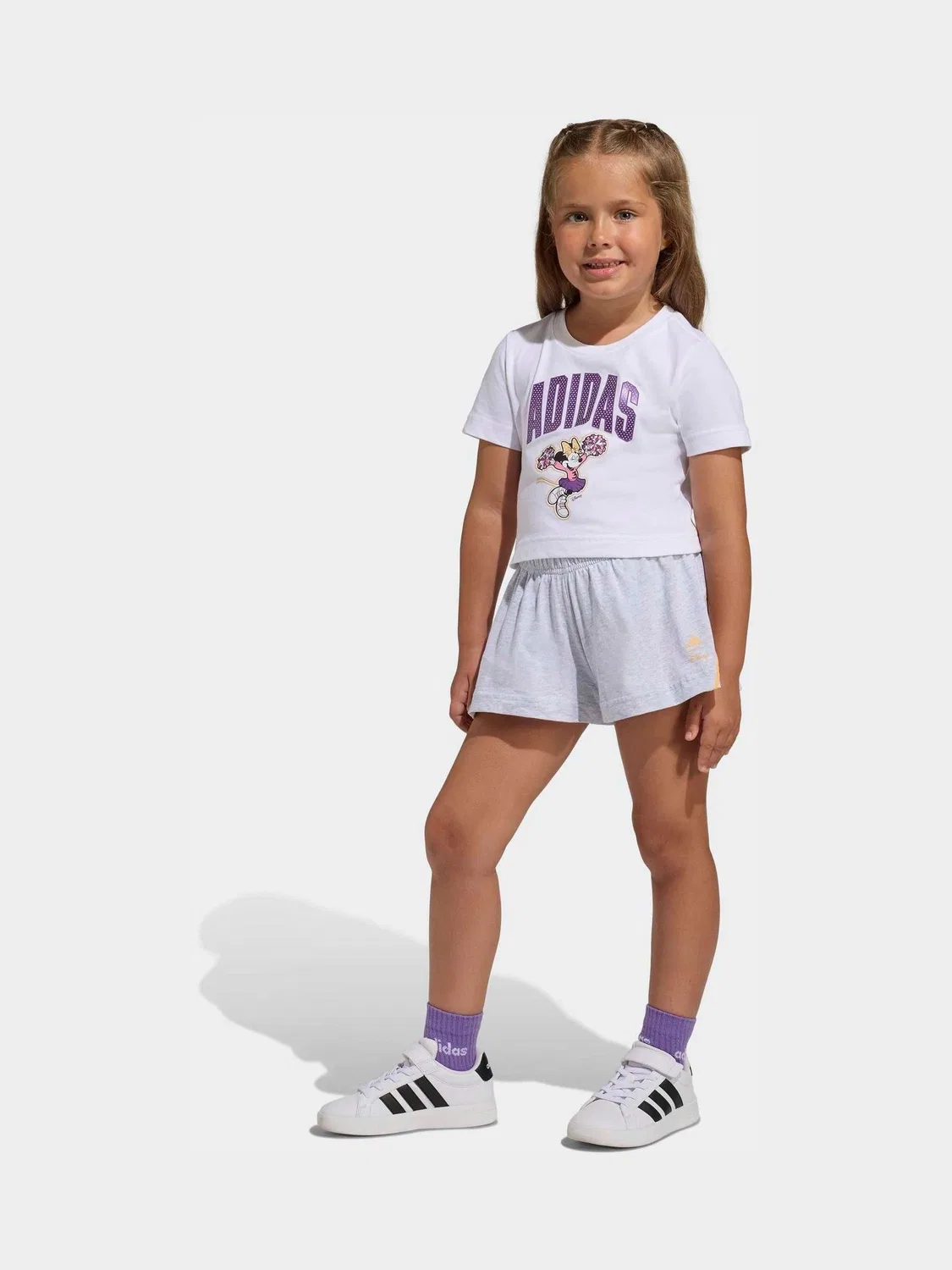 Комплект футболка и шорты Disney Minnie Mouse adidas, белый