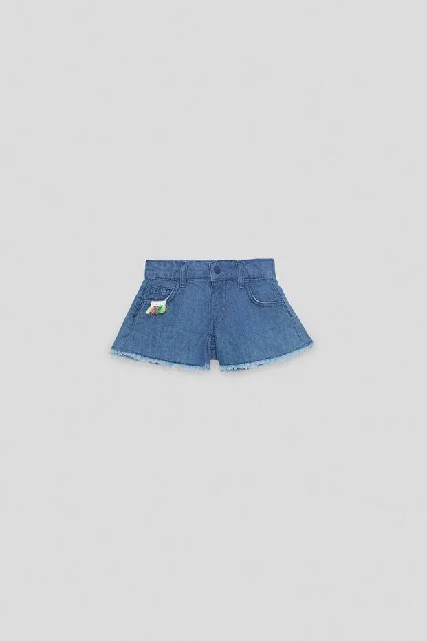 Детские шорты для девочек джинсовые Gb Baby, Denim