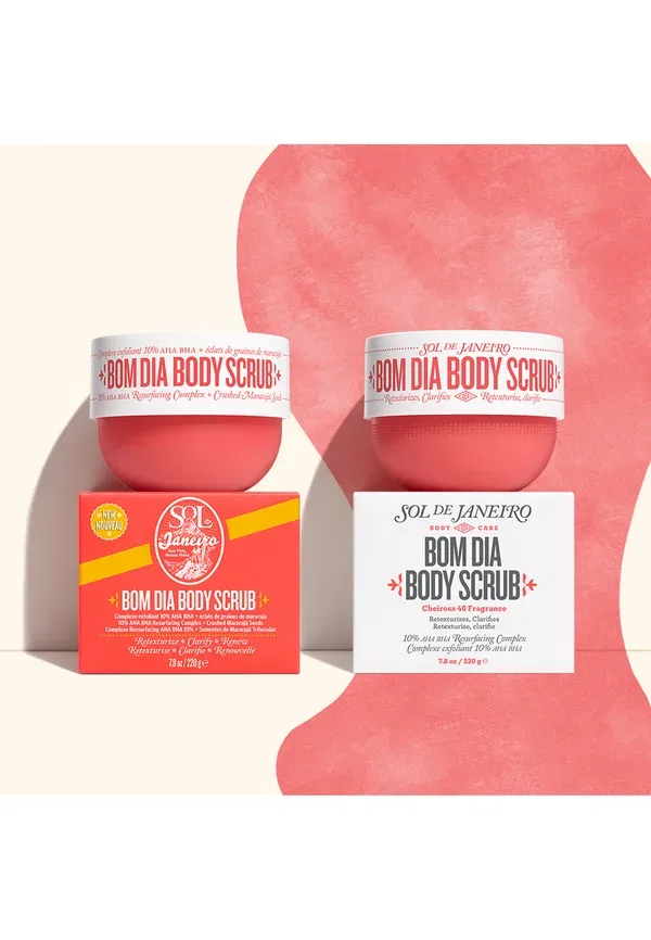 Скраб для тела с AHA-bHA-комплексом Bom dia bright body scrub Sol De Janeiro, 220 г — фото 2