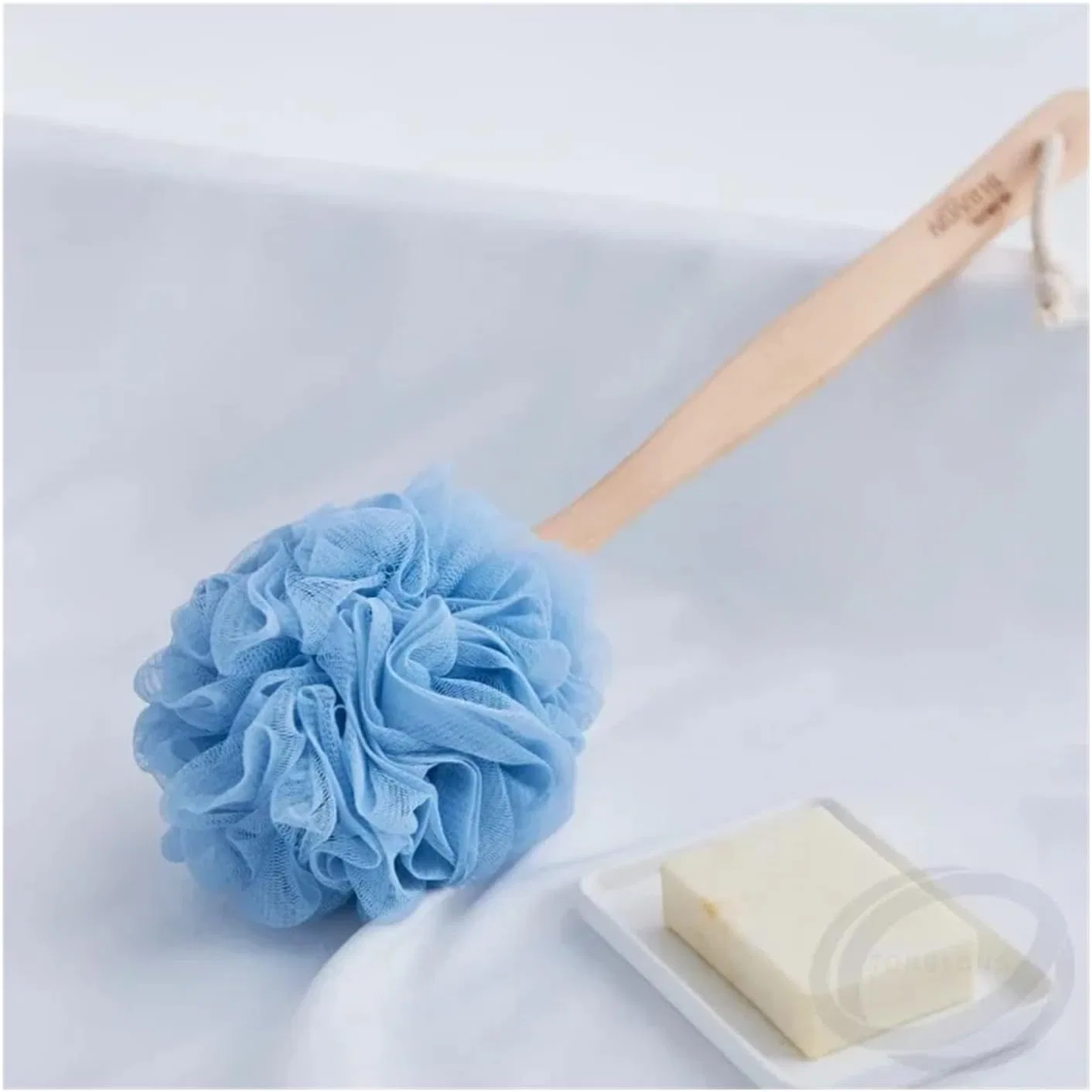 Щетка для душа с длинной ручкой, LSYHHXC, 1 шт, Sky Blue — фото 4