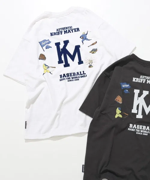 KRIFF MAYER Kid's Collection Детская футболка с принтом Cold Feel Baseball T (LOGO) KRIFF MAYER, Off White