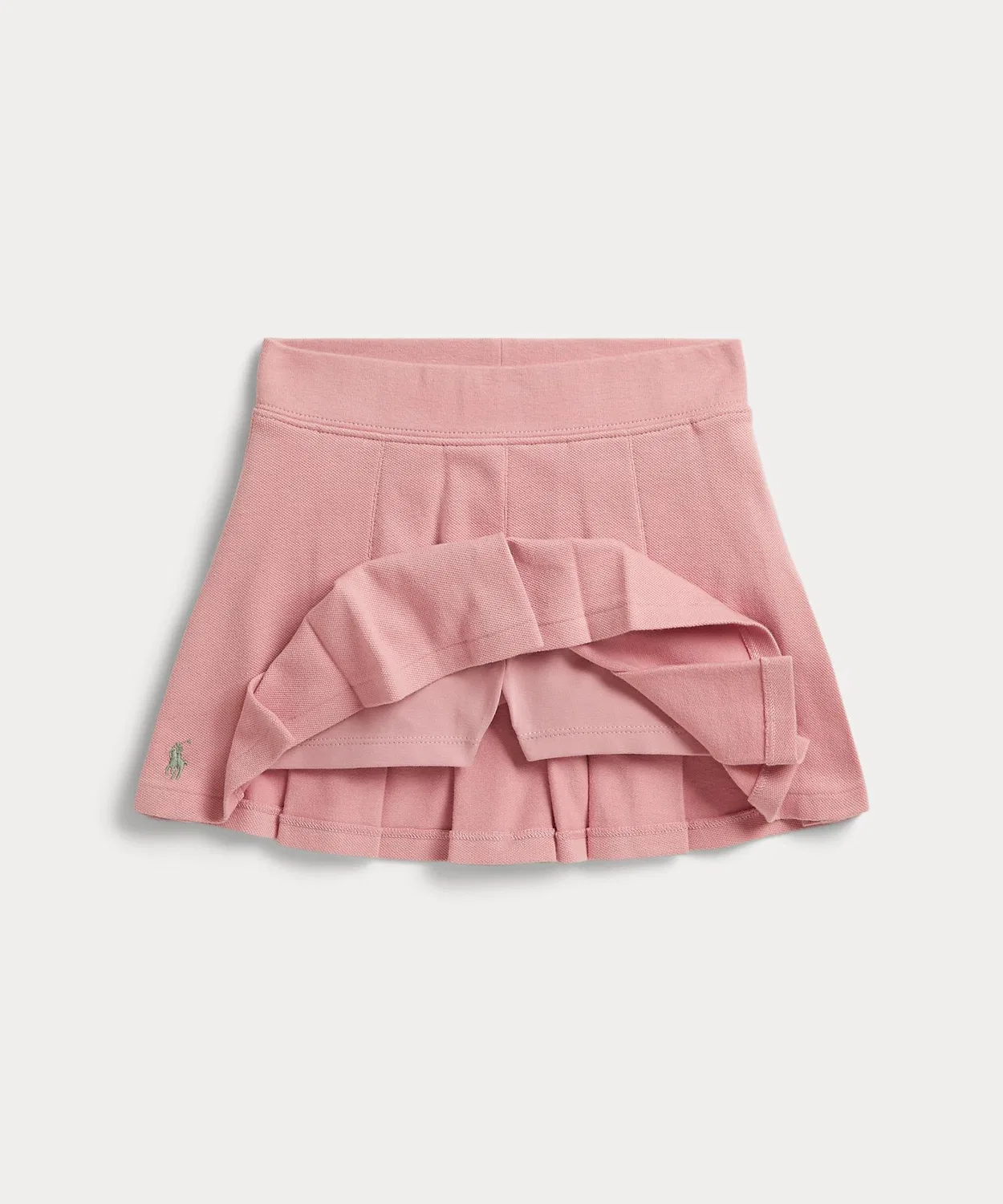 Детский комплект из поло и юбки-шорт с принтом POLO RALPH LAUREN CHILDRENSWEAR, Pink — фото 3