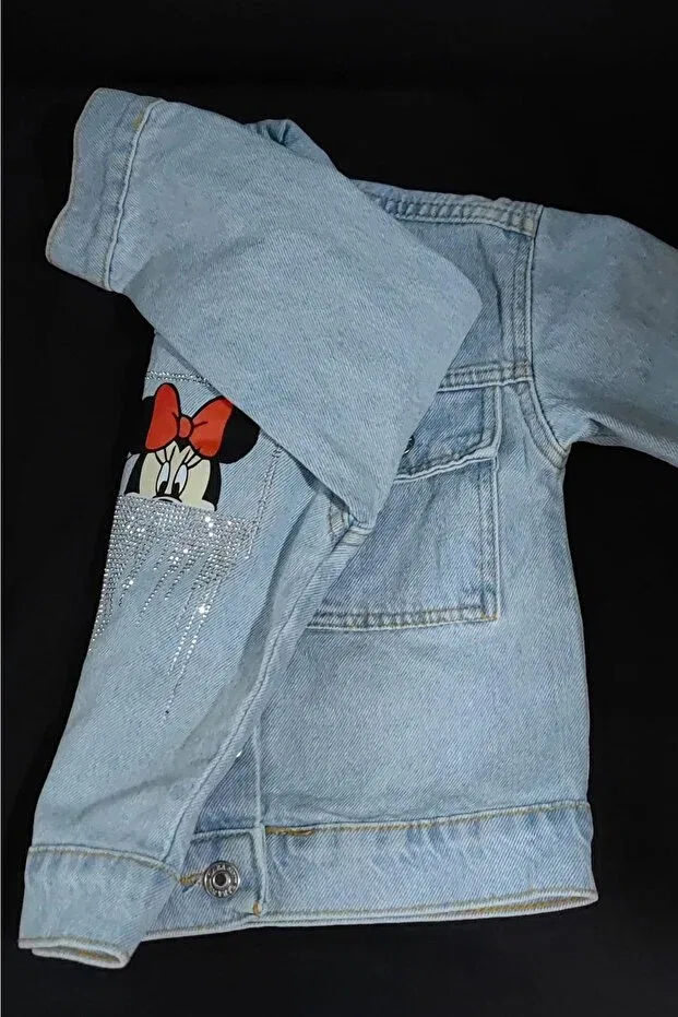Детское джинсовое пальто для девочек Mickey Mouse Seasonal Runkli Adams, Blue — фото 4