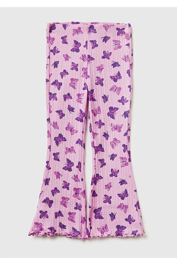 Детские леггинсы для девочек с принтом United Colors Of Benetton, Lilac