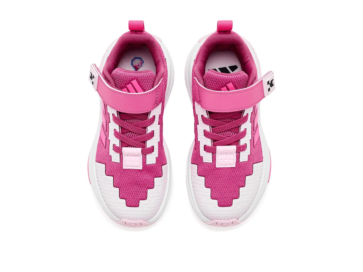 Кроссовки Minecraft Pro (для маленьких детей) Adidas Kids, Dual Magenta/Lucid Pink/Clear Pink — фото 3