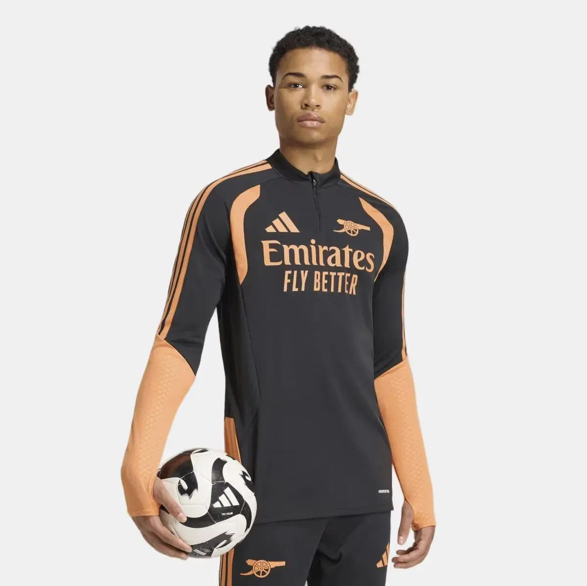 Мужская тренировочная олимпийка с молнией Arsenal FC 2026/2027 adidas, Negro