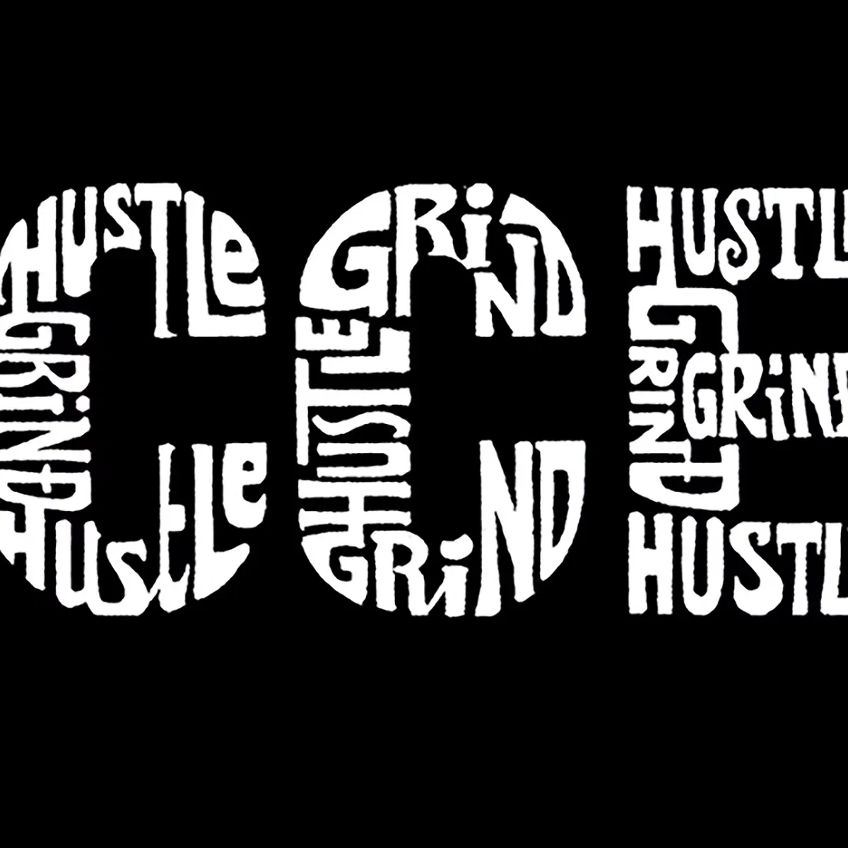 Детская худи с принтом Hustle & Grind LA Pop Art, Black — фото 3
