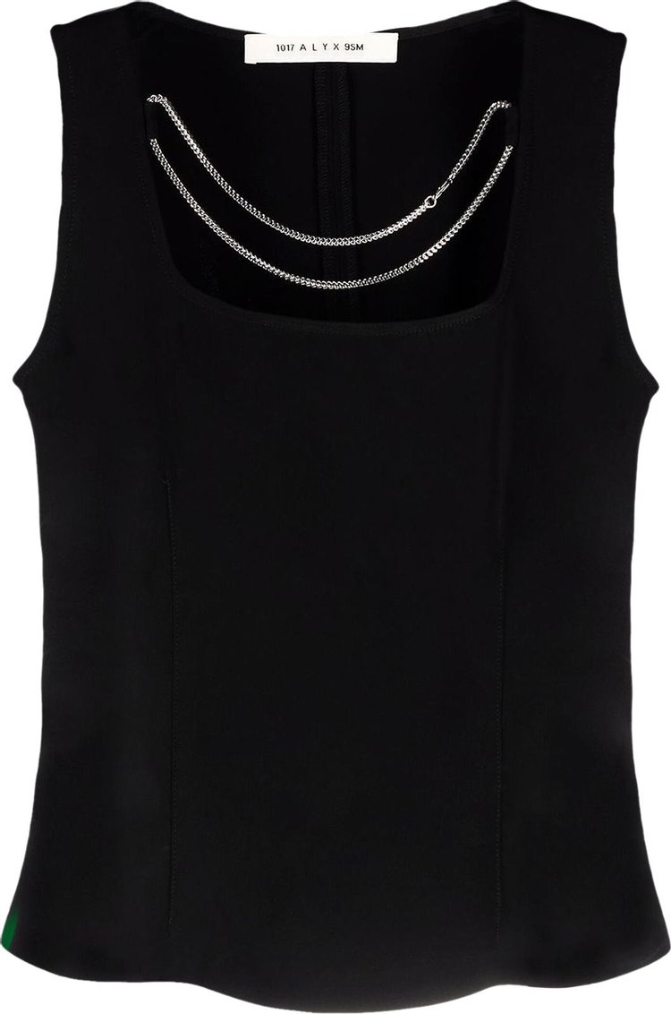 Топ 1017 ALYX 9SM Sleeveless Chain Top 'Black', черный - фото