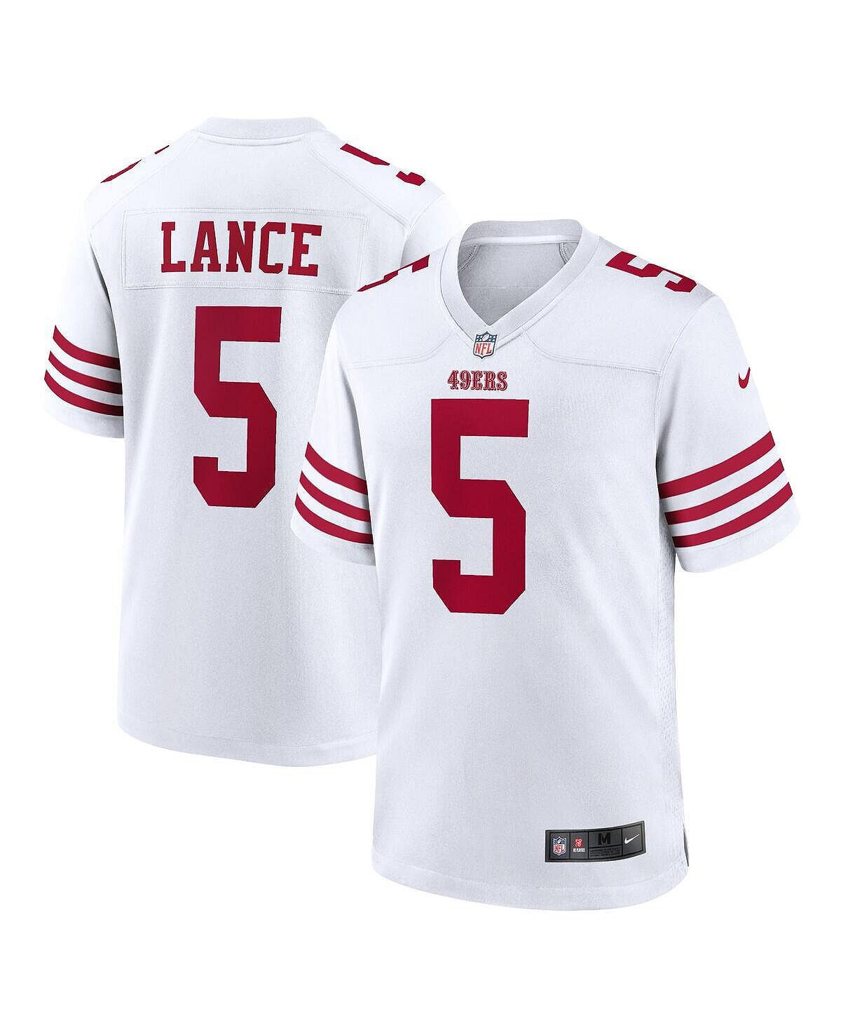 

Мужская футболка trey lance white san francisco 49ers player game Nike, белый