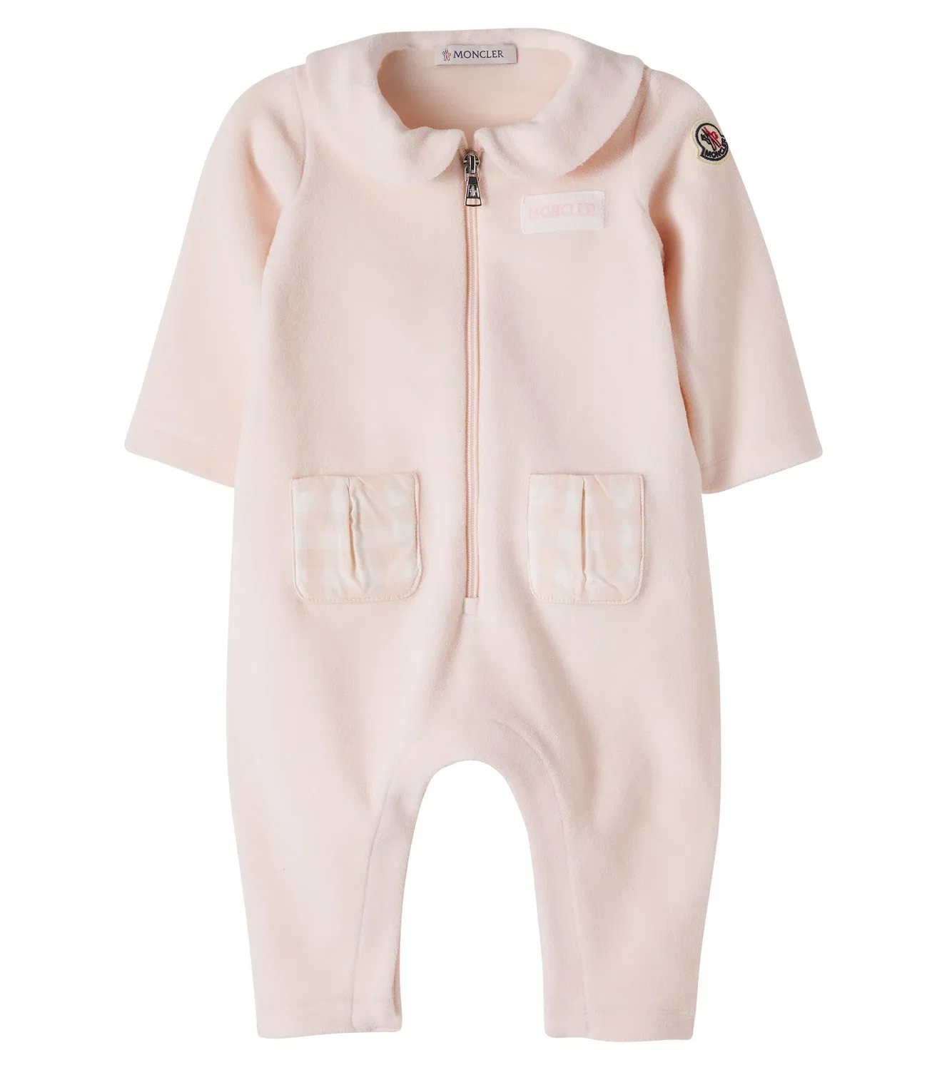 Детский флисовый комбинезон Moncler Enfant, Pink