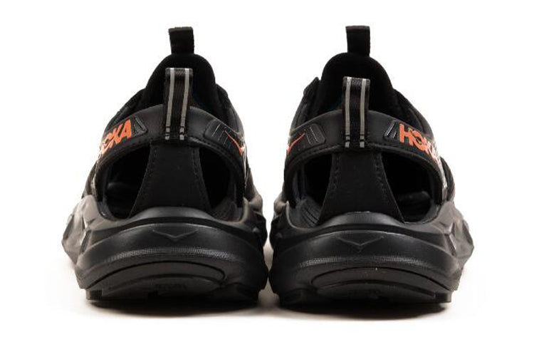 Сандалии (WMNS) HOKA ONE ONE Hopara 'Black Fusion Coral', черный — фото 4
