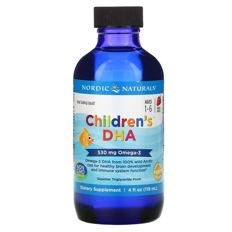 

Омега-3 с ДГК для детей 1-6 лет Nordic Naturals 530 мг, 119 мл