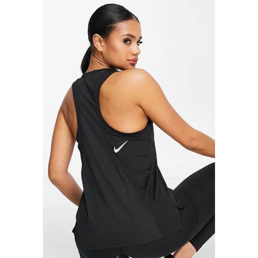 Женский топ-майка без рукавов Nike Dri-FIT Race Singlet, Черный — фото 2
