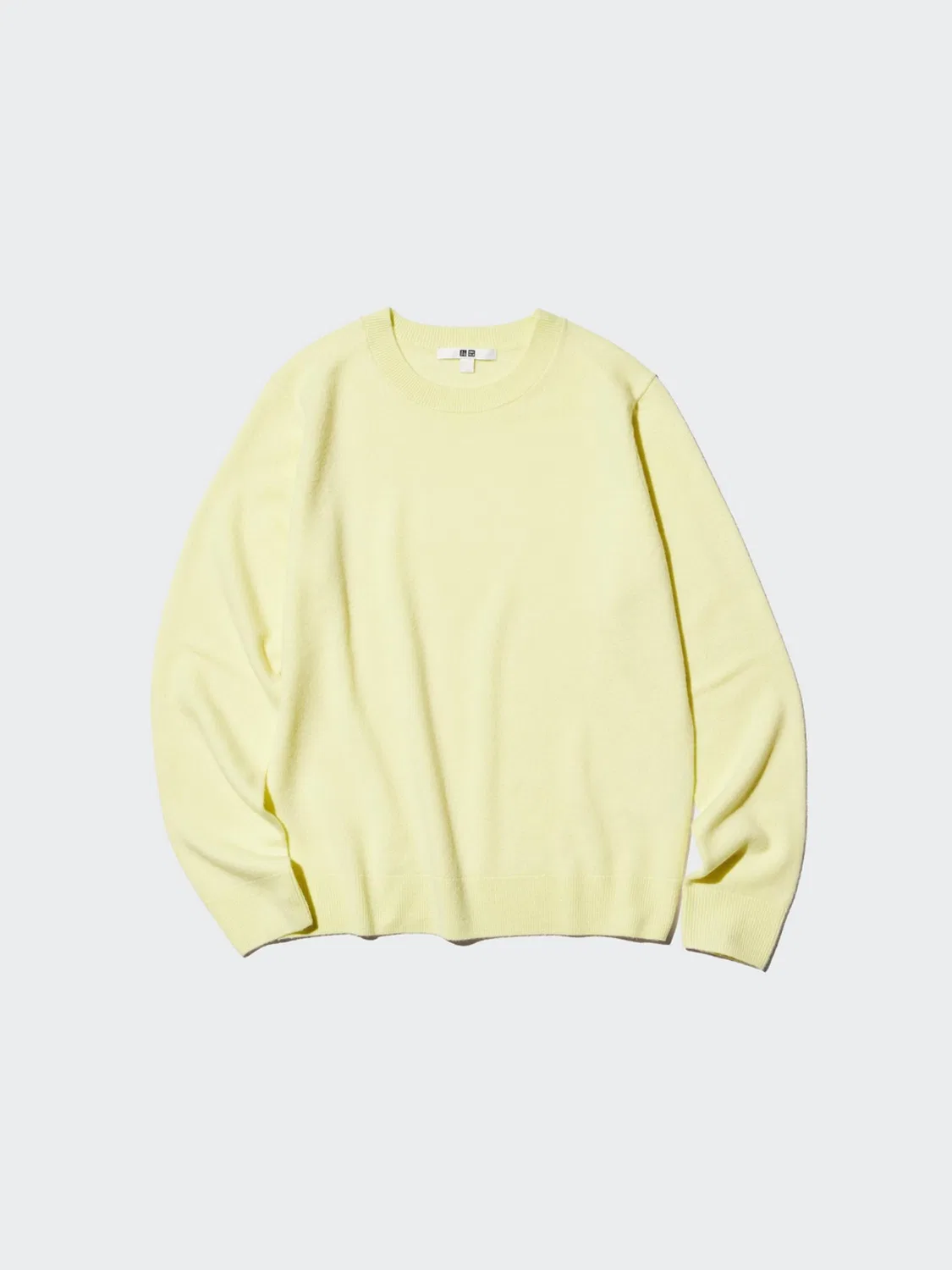 Свитер с длинным рукавом с круглым вырезом Uniqlo, темно-синий — фото 4