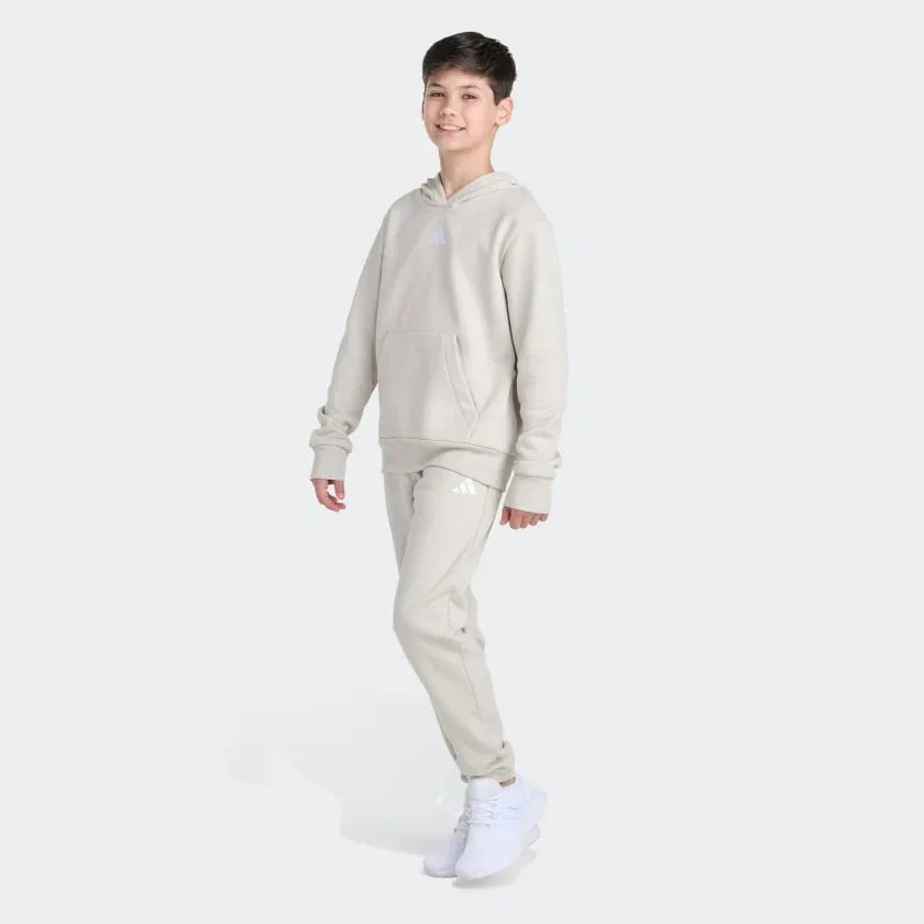 Детский комплект из флиса с длинным рукавом и брюками adidas, Alumina — фото 3