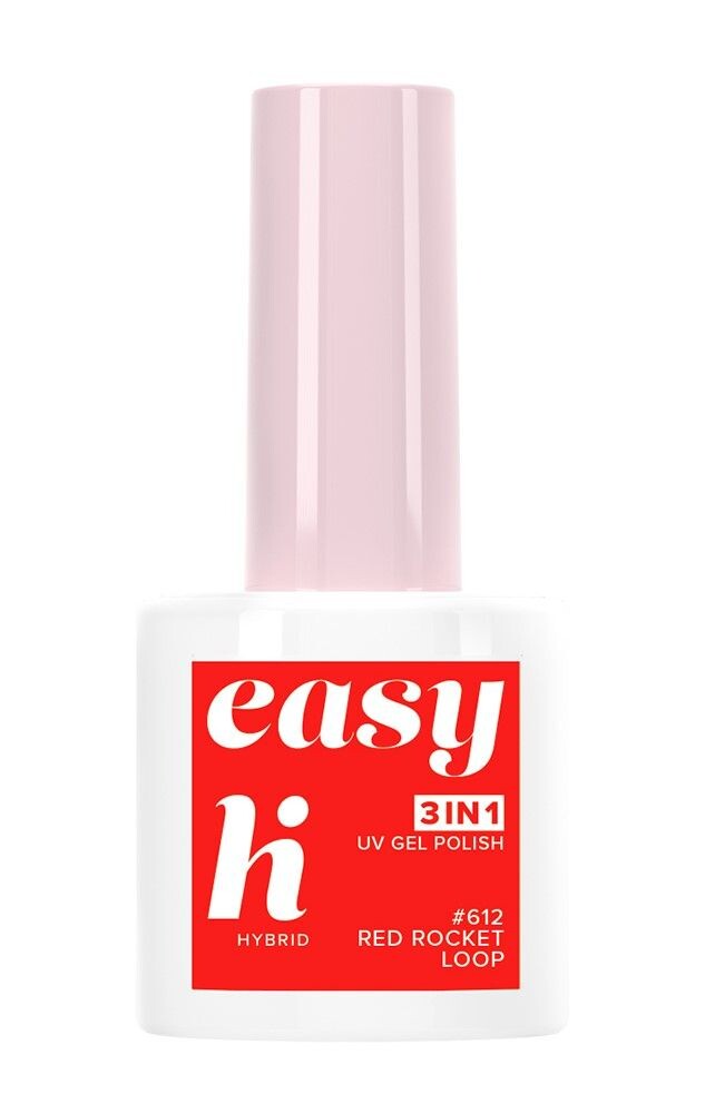 

Hi Hybrid Easy 3w1 гибридный лак для ногтей, 612 Red Rocket Loop