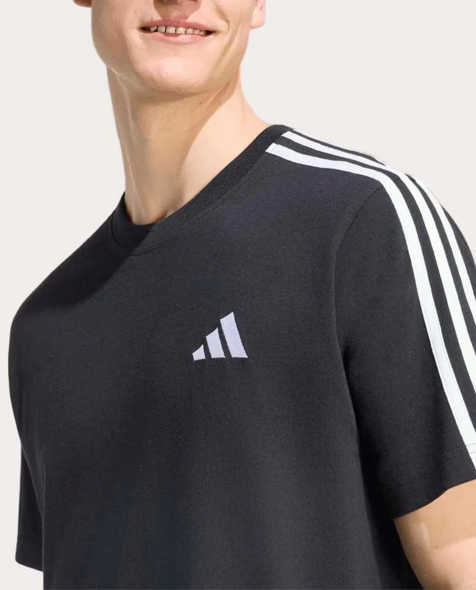 Мужская футболка, Essentials, adidas, черный — фото 4