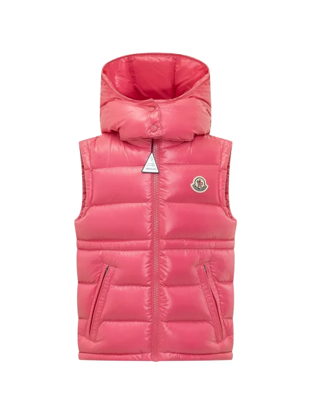 Стеганый жилет Ania Moncler Enfant, розовый