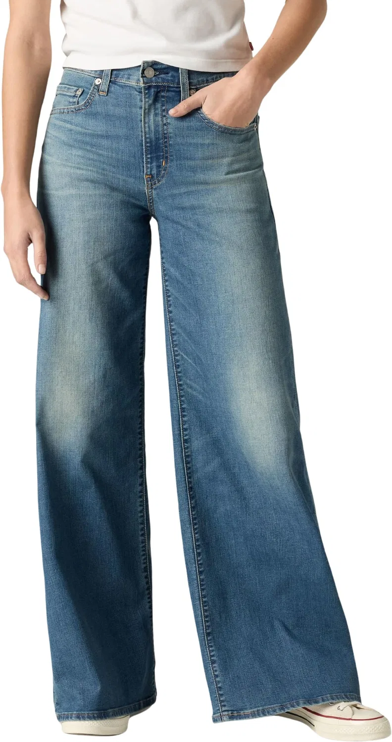 Женские джинсы с высокой посадкой 728 HR Wide Leg Levi's, 2-Quiet Cool - Blue