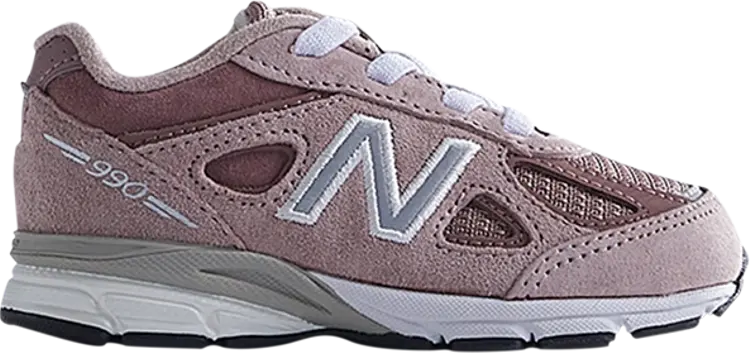 Кроссовки New Balance Kith x 990v4 Toddler 'Dusty Rose', розовый — фото 2