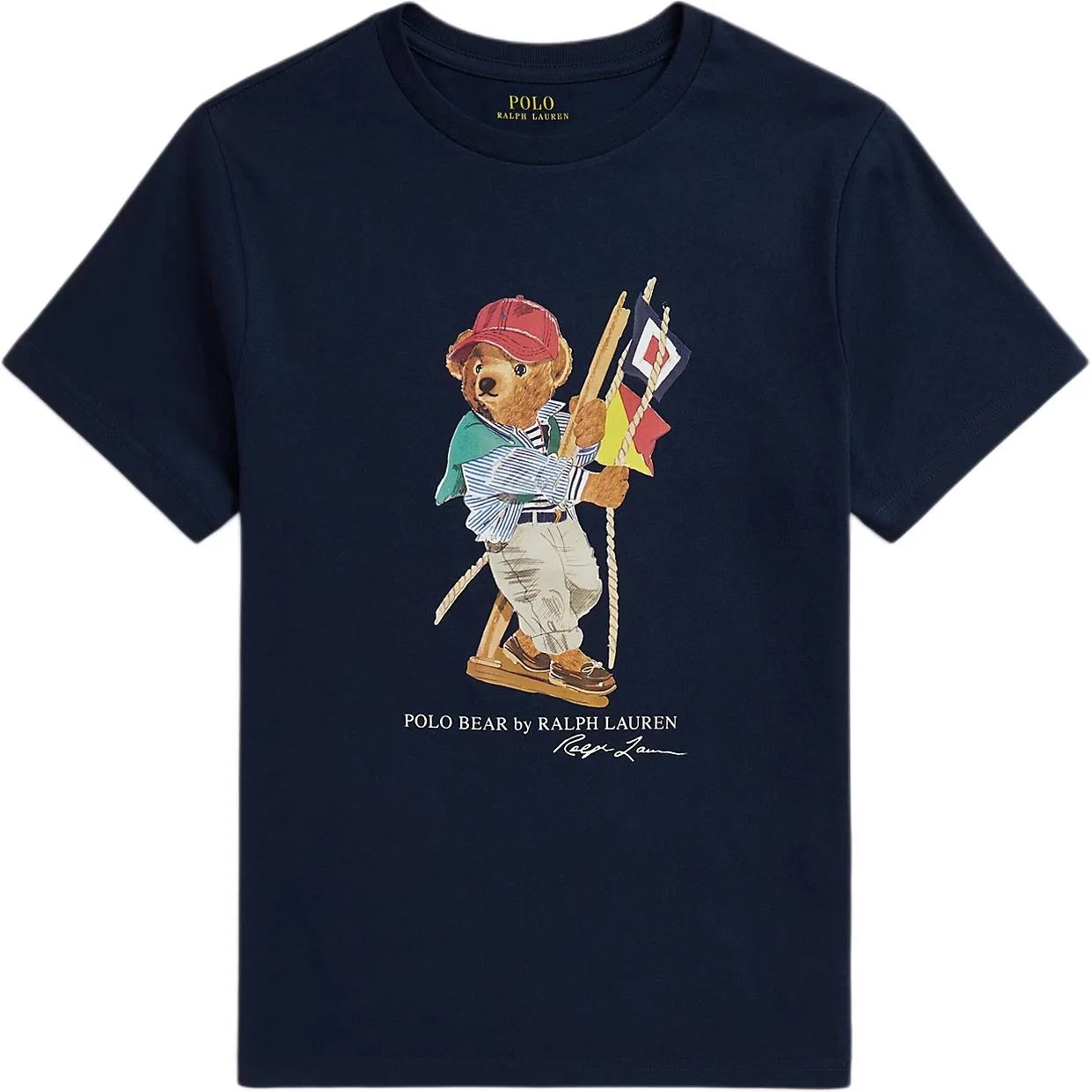 Детская футболка с принтом Polo Bear Classic Version Polo Ralph Lauren, Marine Blue