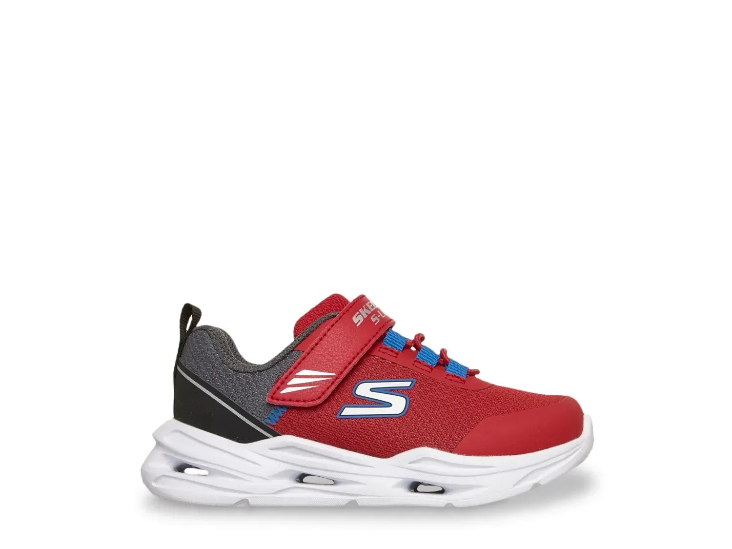Кроссовки детские со светящейся подошвой S-Lights Lil' Glide-Step, Skechers, красный — фото 4