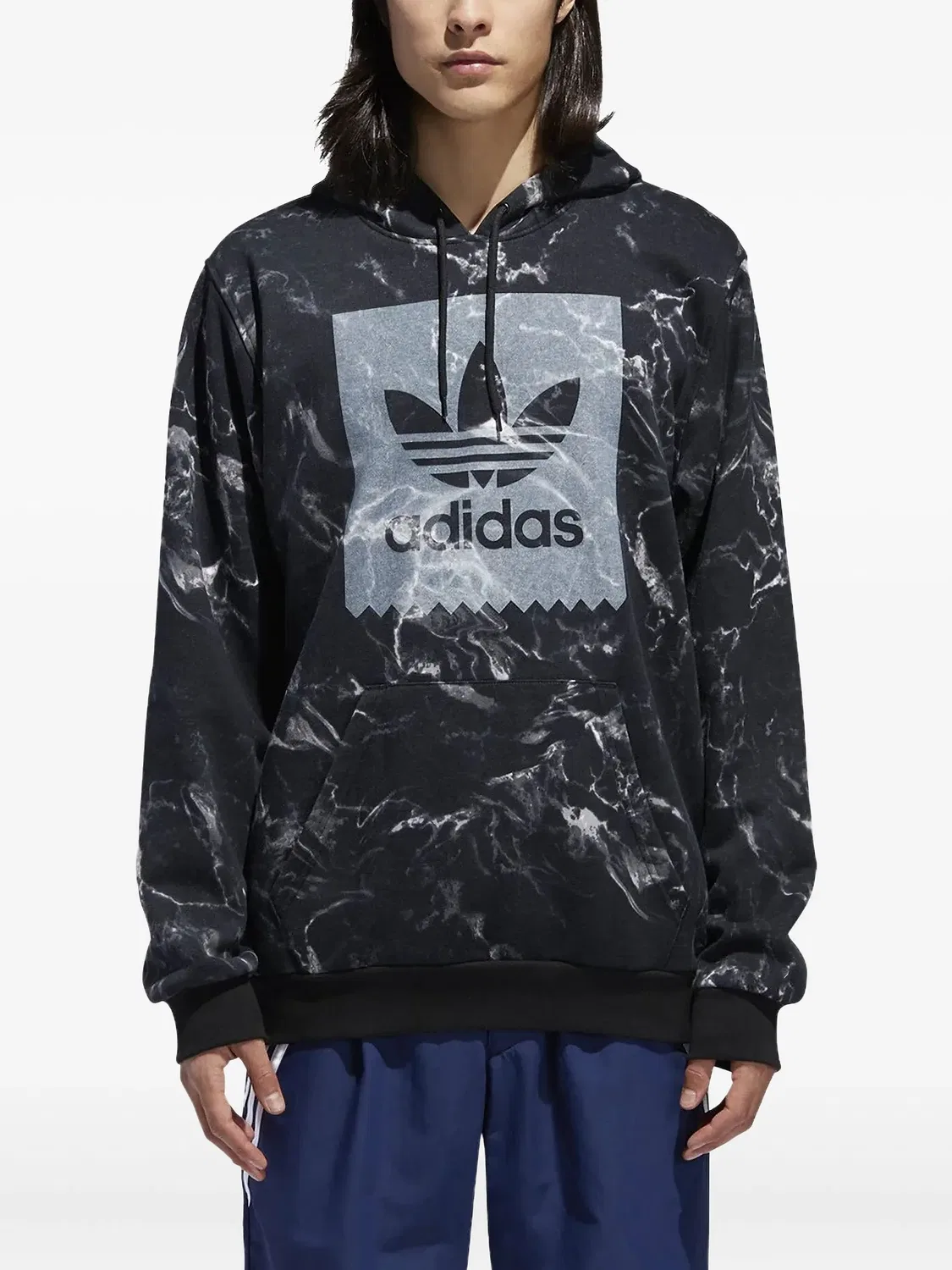 Худи с логотипом Adidas, синий
