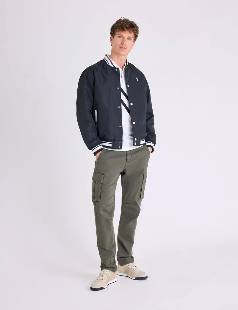 Мужская куртка U.S. Polo Assn. Baseball, черный — фото 3