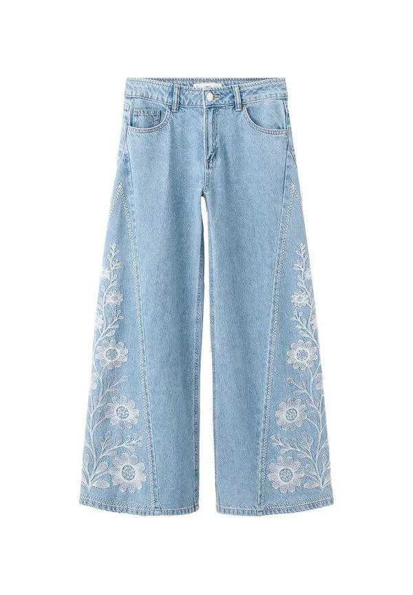 Подростковые мешковатые джинсы Mango Kids, Azul Medio — фото 4