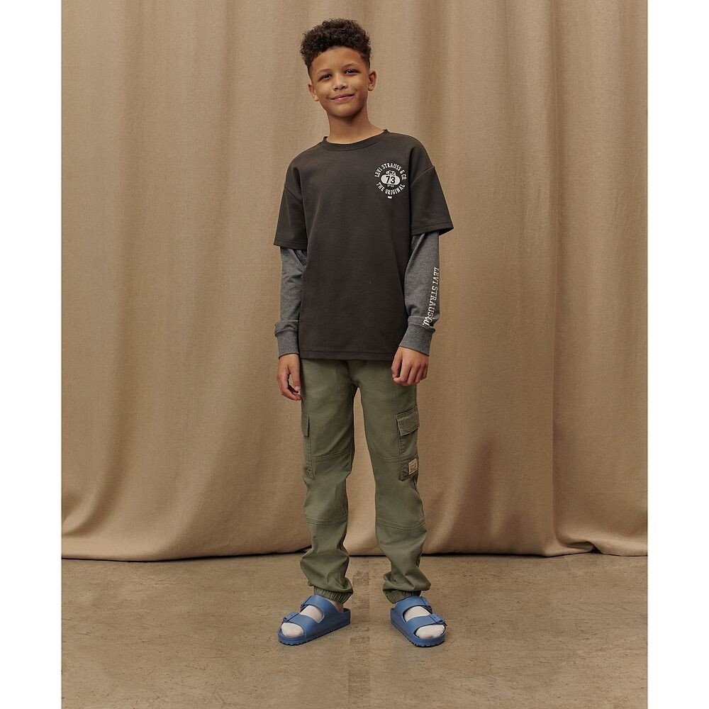 Свободные спортивные брюки-карго Levi's для мальчиков 8–20 лет, цвет Khaki — фото 3