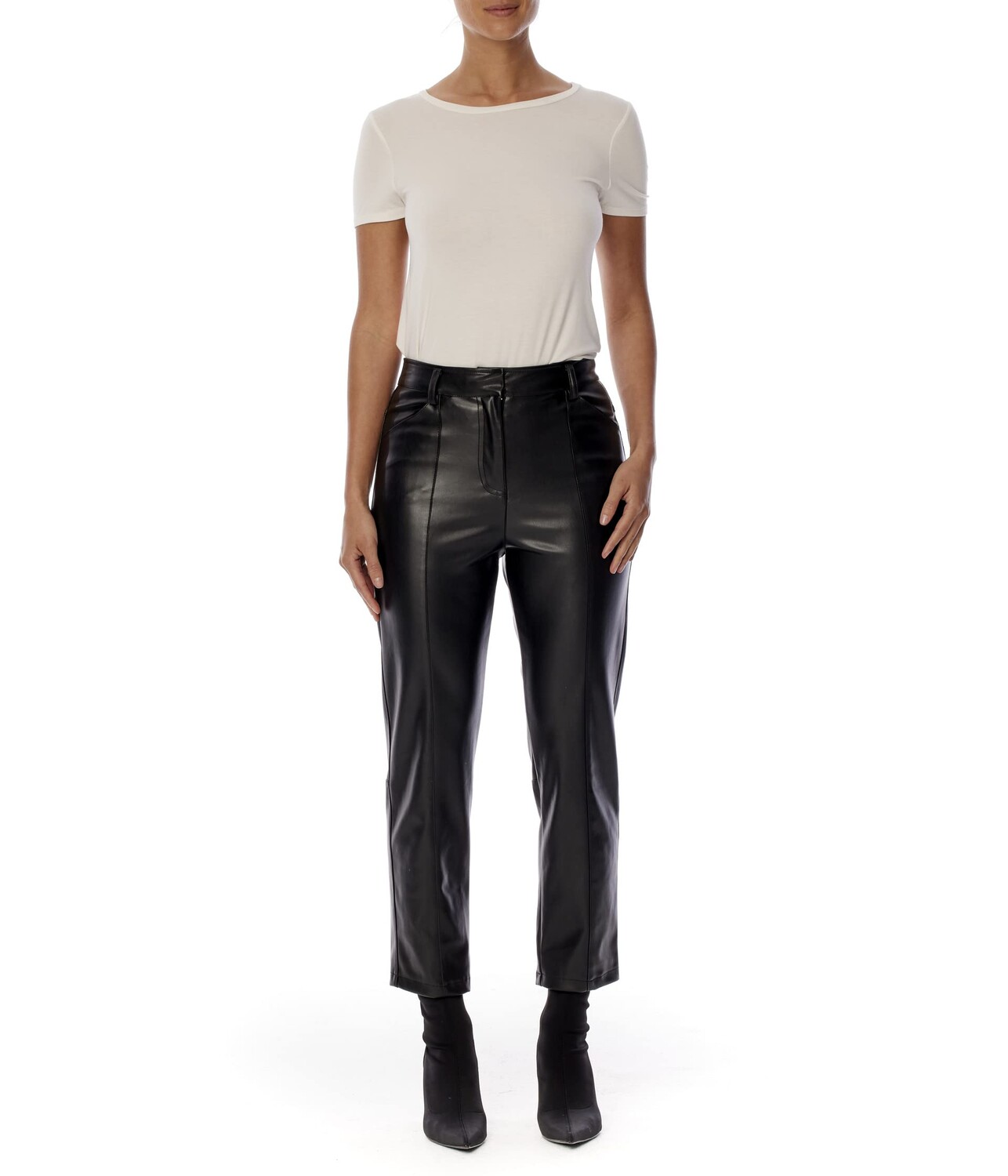 

Брюки LBLC The Label, Jen Vegan Leather Trousers, Черный, Брюки LBLC The Label, Jen Vegan Leather Trousers