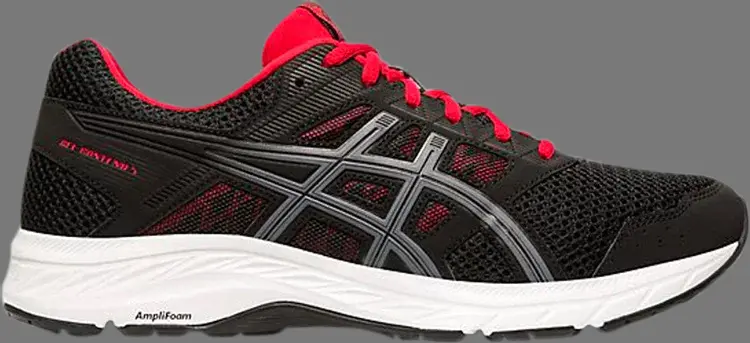 

Кроссовки gel contend 5 'black metropolis' Asics, черный