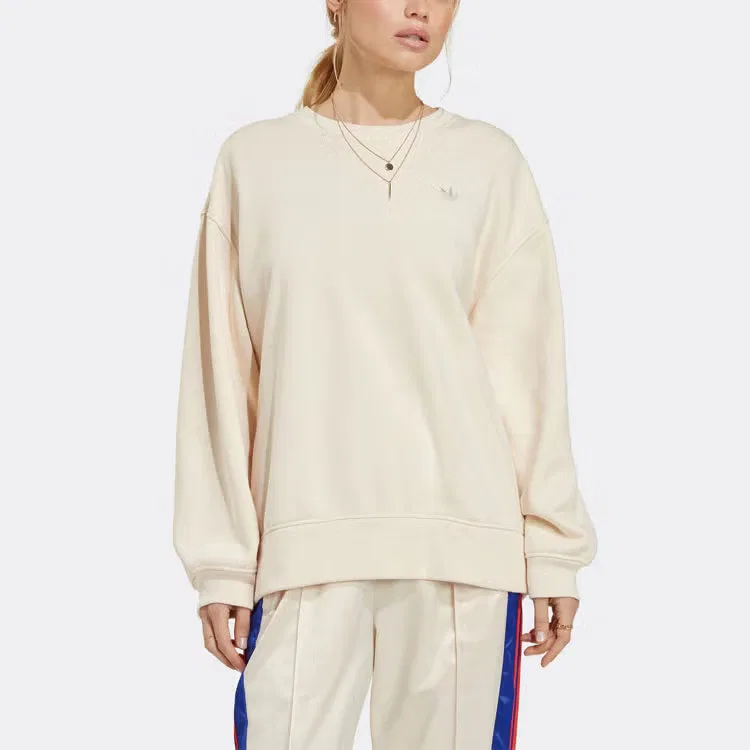 Свитшот оверсайз Adidas, белый — фото 2