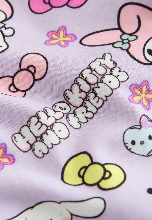Пижамный комплект с принтом Hello Kitty Regular fit Next, lilac purple, фиолетовый — фото 3