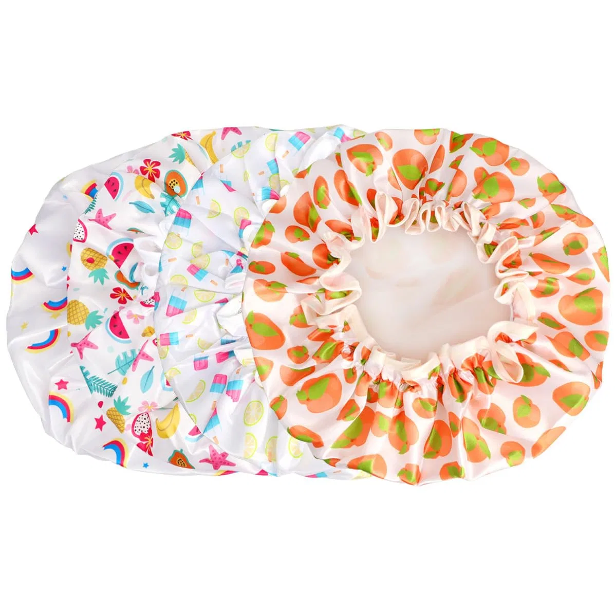 Шапочка для душа Satin, ibasenice, 4 шт, Разные цвета