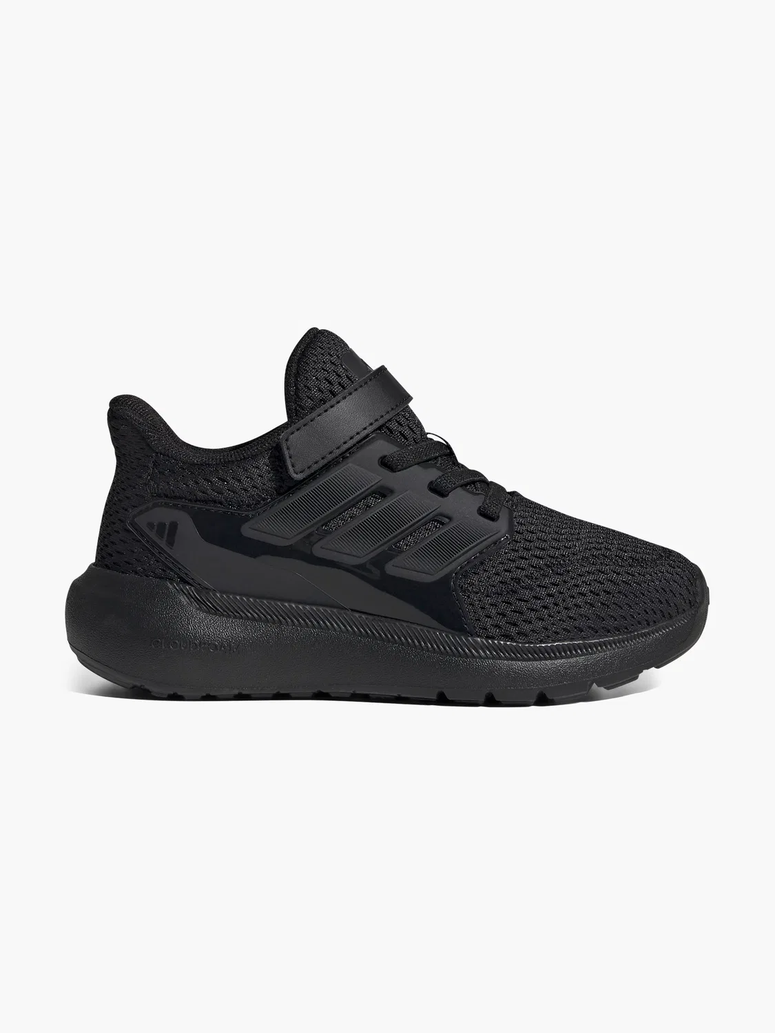 Детские кеды с липучкой Adidas, черный