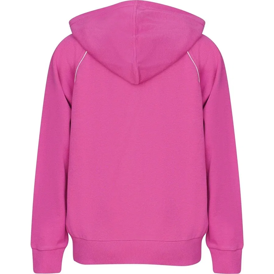 Детский свитшот с капюшоном на молнии, Regular Fit, с логотипом, Hummel, Розовый — фото 3