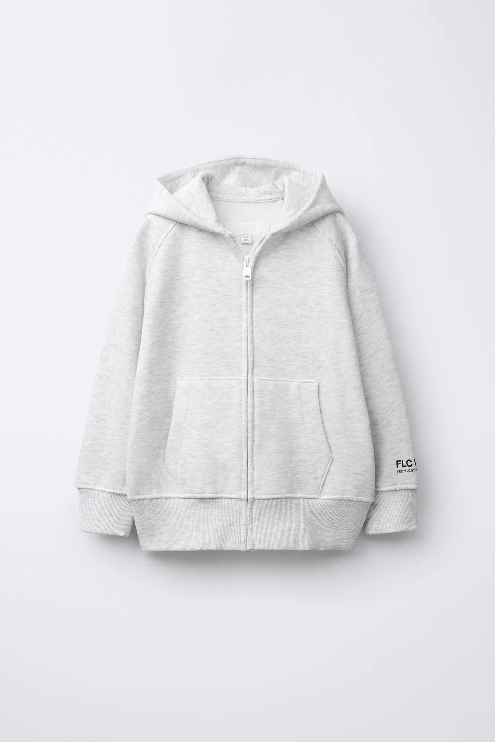 Плюшевая толстовка на молнии ZARA, Grey Marl