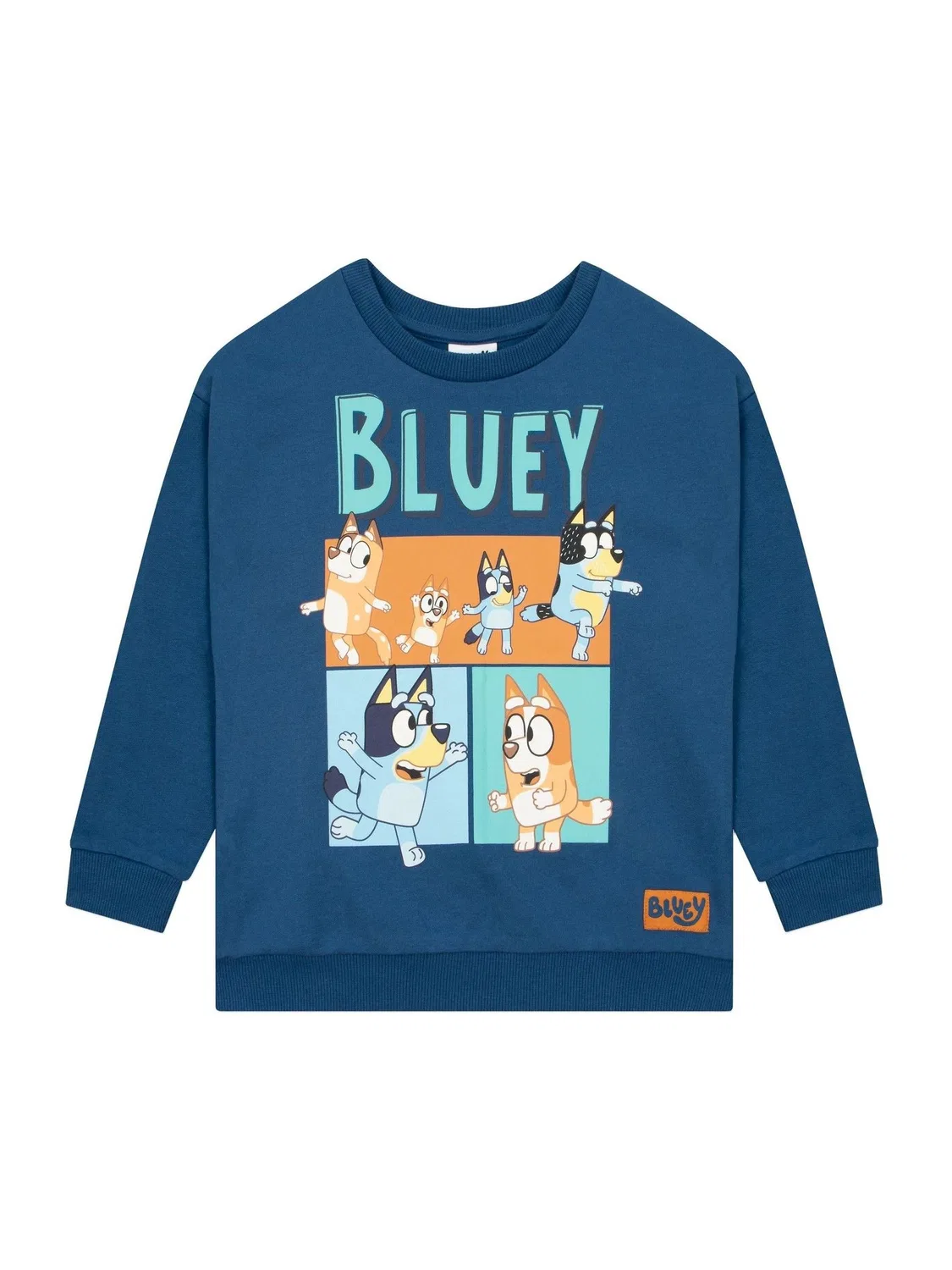 Свитшот с принтом Bluey Character, синий — фото 4
