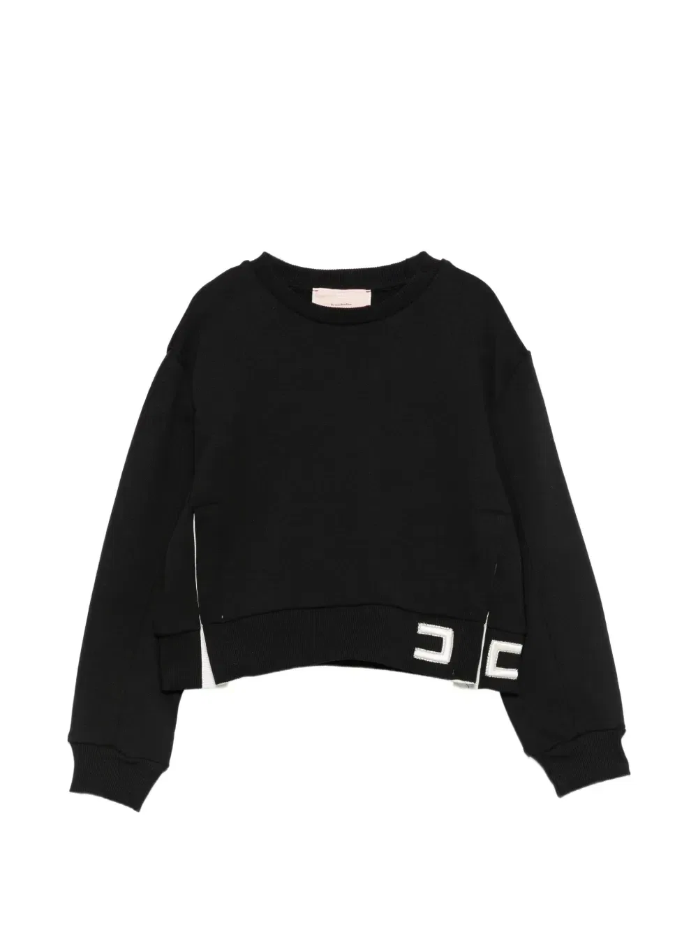 Свитшот с логотипом Elisabetta Franchi La Mia Bambina, черный