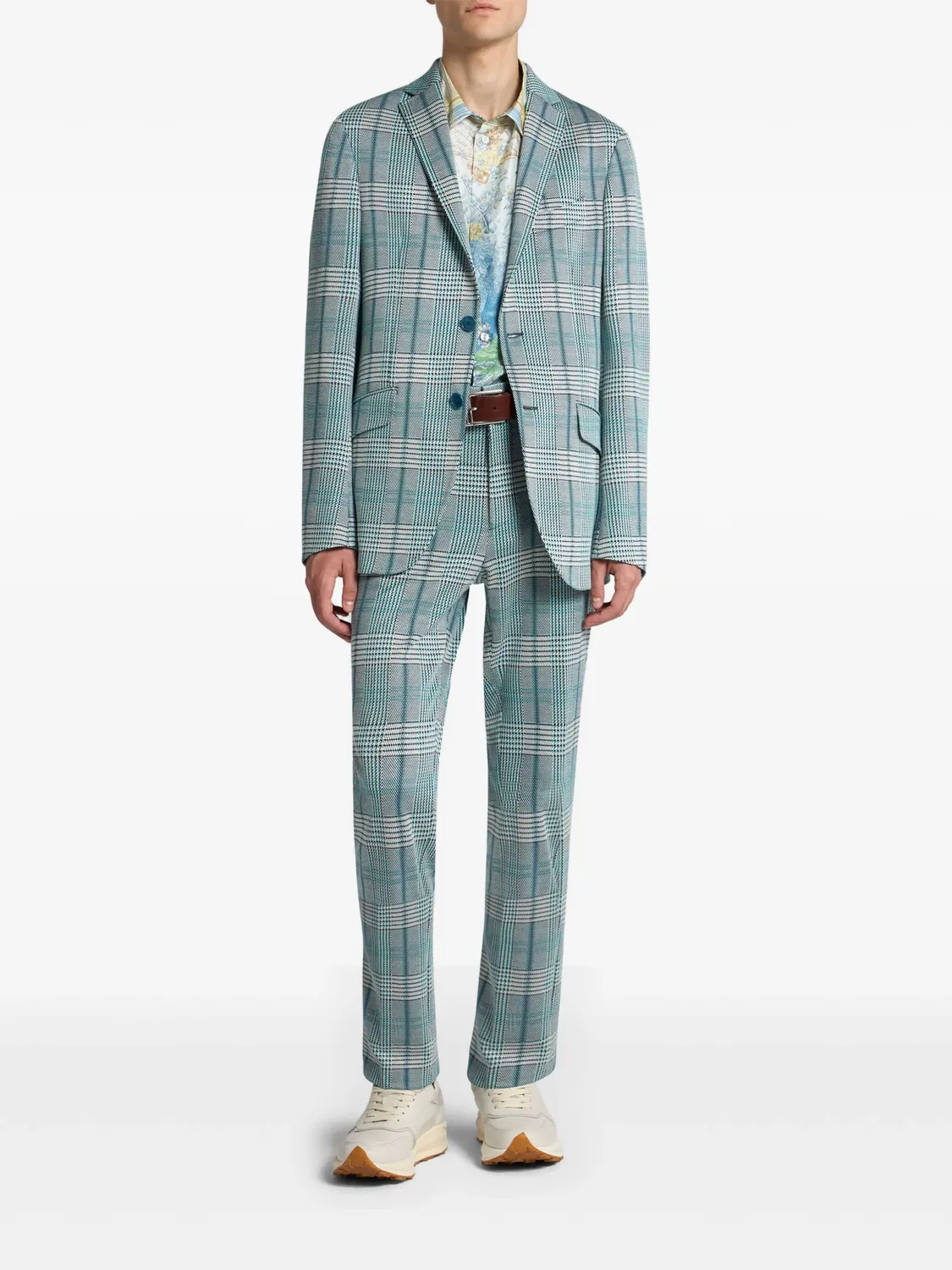 Прямые брюки из вискозы и полиамида ETRO, синий — фото 3