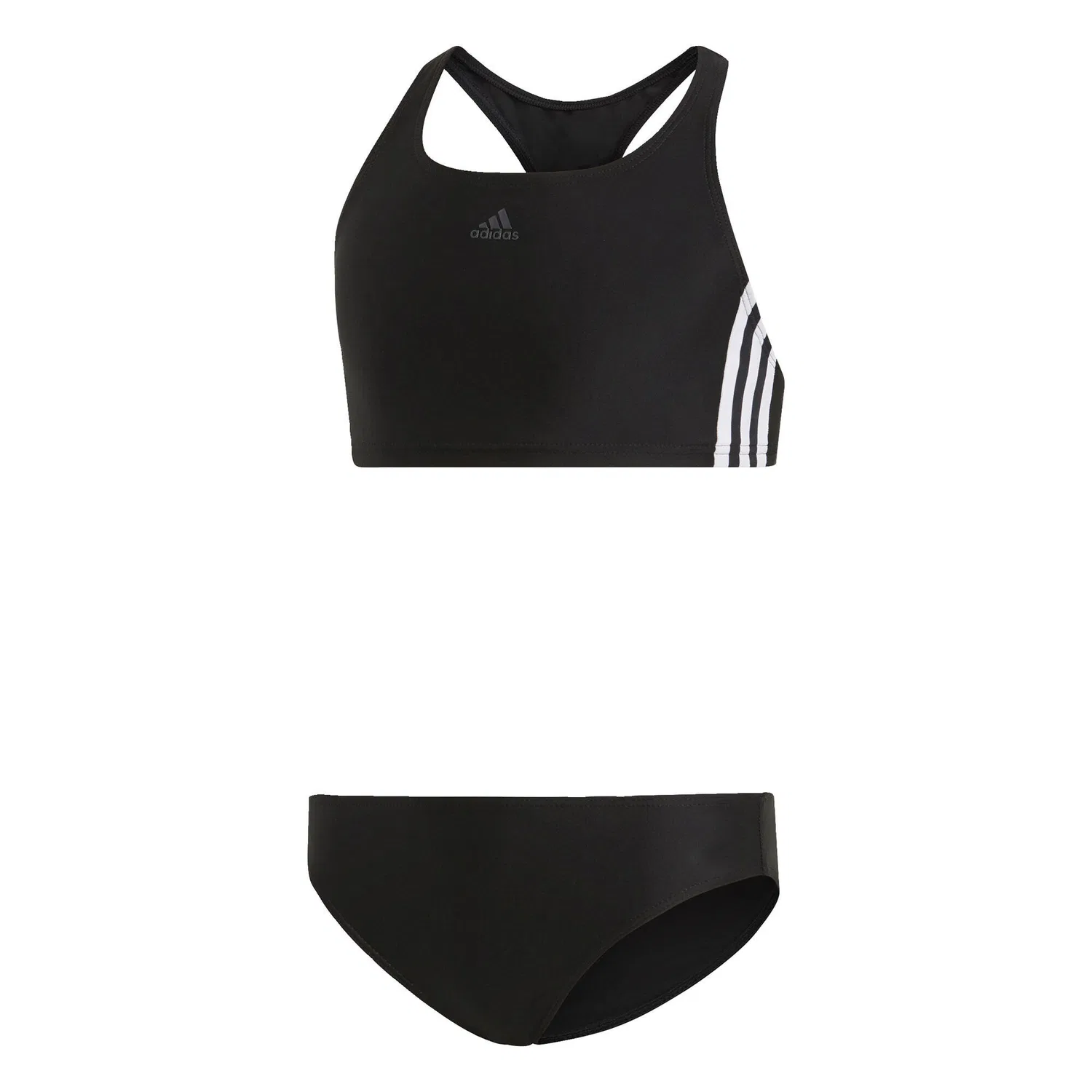 Детский спортивный бикини с лямками-реглан 3-Streifen Bikini Adidas, Schwarz Weiss