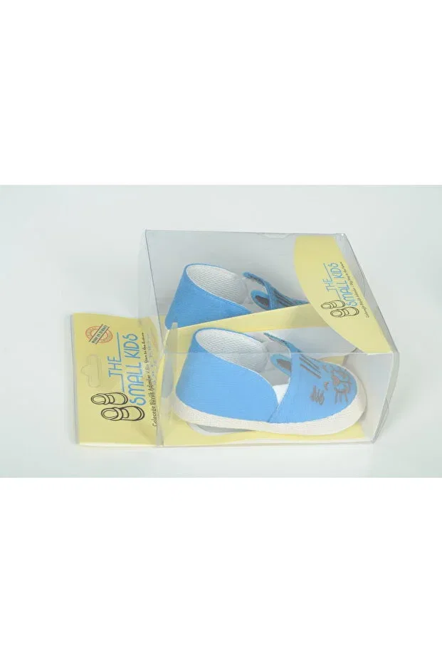 Детские пинетки без пятки с животным принтом Honey Baby, Blue — фото 3
