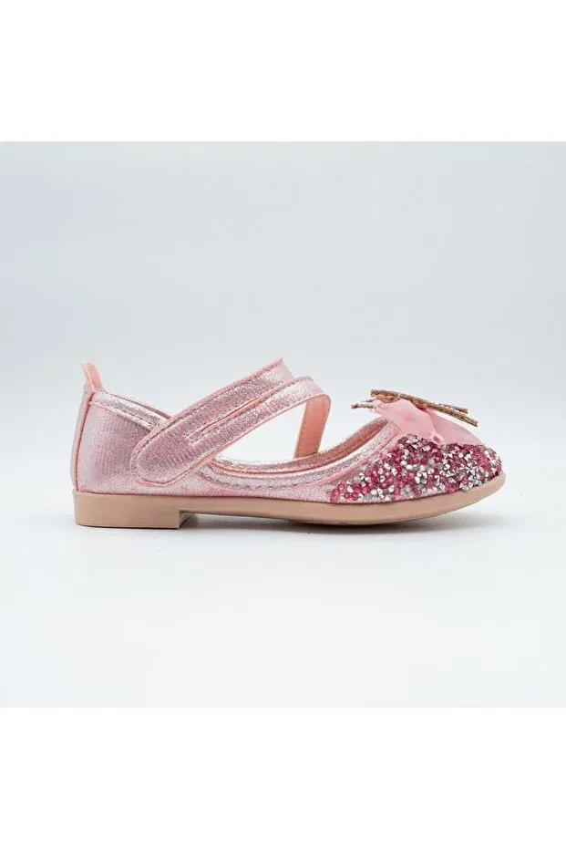 Детские балетки для девочек с пайетками Mary Jane Sy Store, Powder Pink