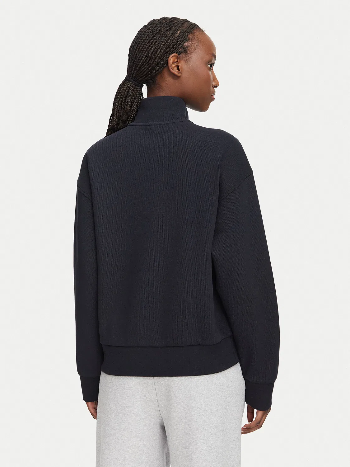 Женская толстовка стандартного кроя Lacoste, темно-синий — фото 3