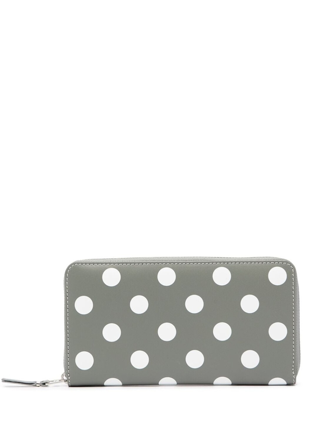 

Comme Des Garçons Wallet кошелек с круговой молнией и узором в горох, серый