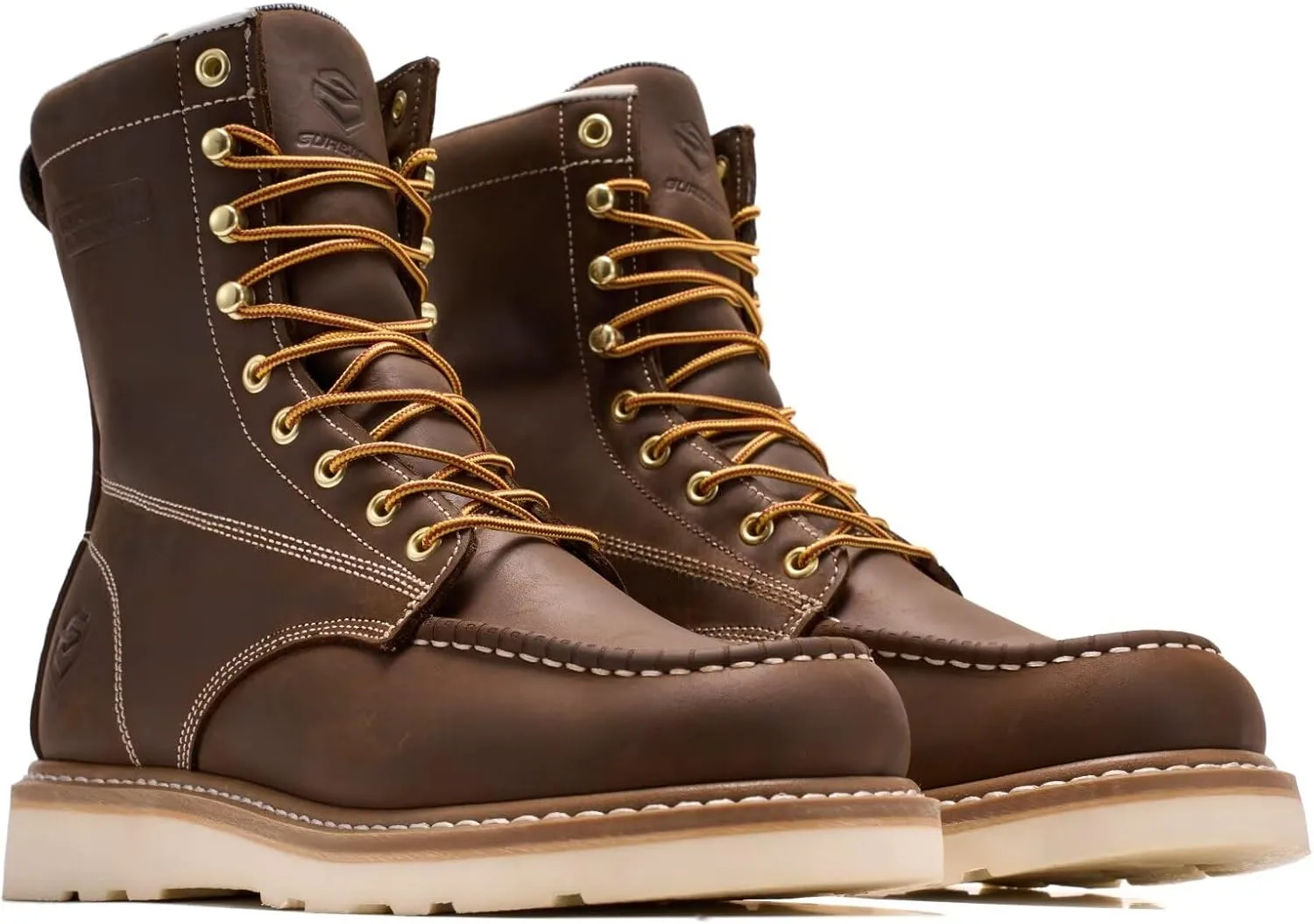 Мужские рабочие ботинки SUREWAY Goodyear Welt, коричневый