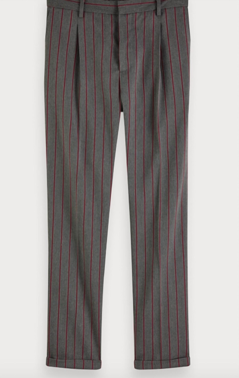 

Мужские серые/красные брюки чиносы Blake-Chic, окрашенные в пряжу Scotch & Soda