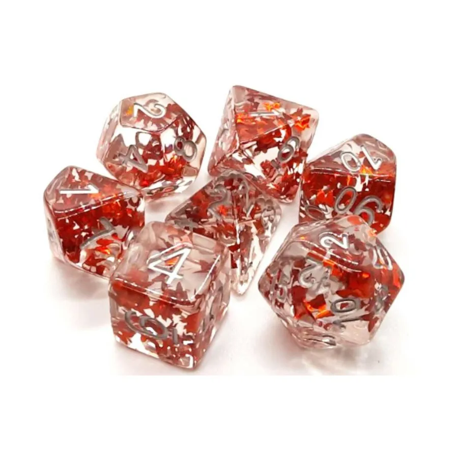 

Полисетка «Оранжевая бабочка с серебром» (7), Acrylic-Resin Dice - Infused
