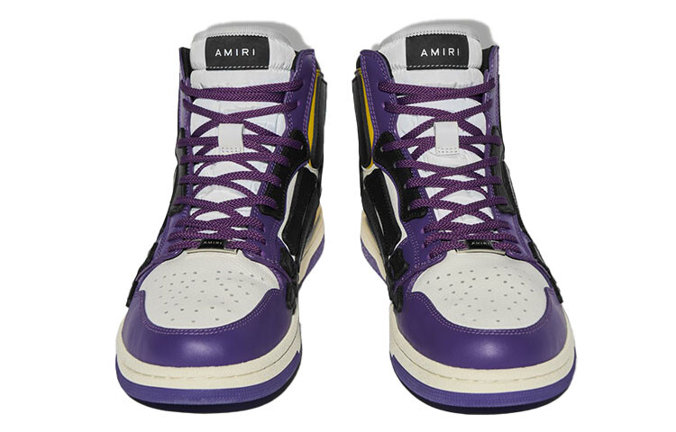 AMIRI Skel Top Hi Purple Gold Black White — фото 4